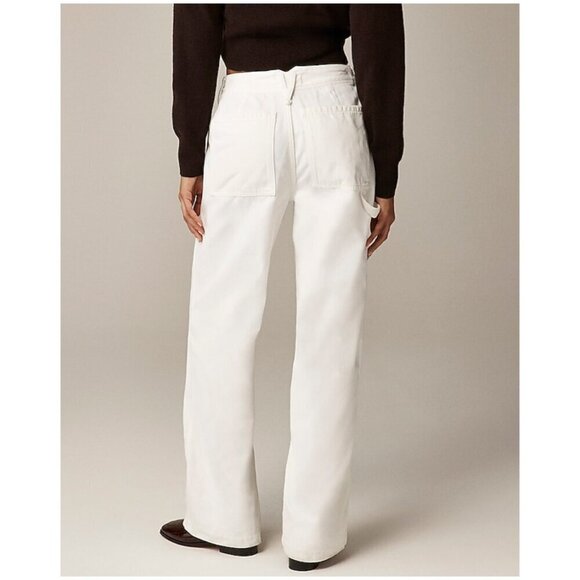 J. Crew Point Sur Wide-Leg Carpenter Jeans White Size 29 NWT - Picture 3 of 10